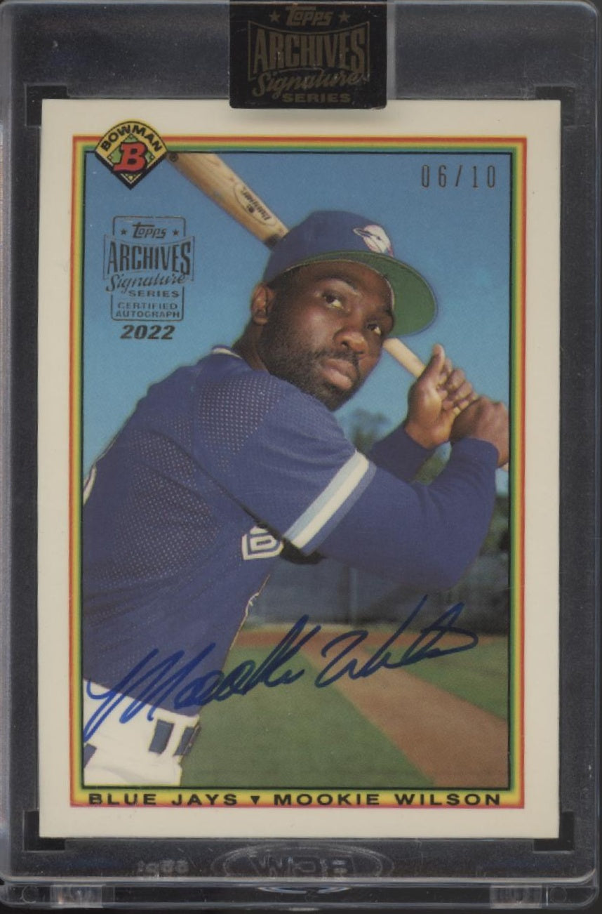 Mookie Wilson 2022 Topps Archives Signature Series Auto 06/10