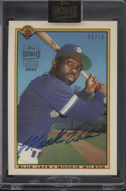 Mookie Wilson 2022 Topps Archives Signature Series Auto 06/10