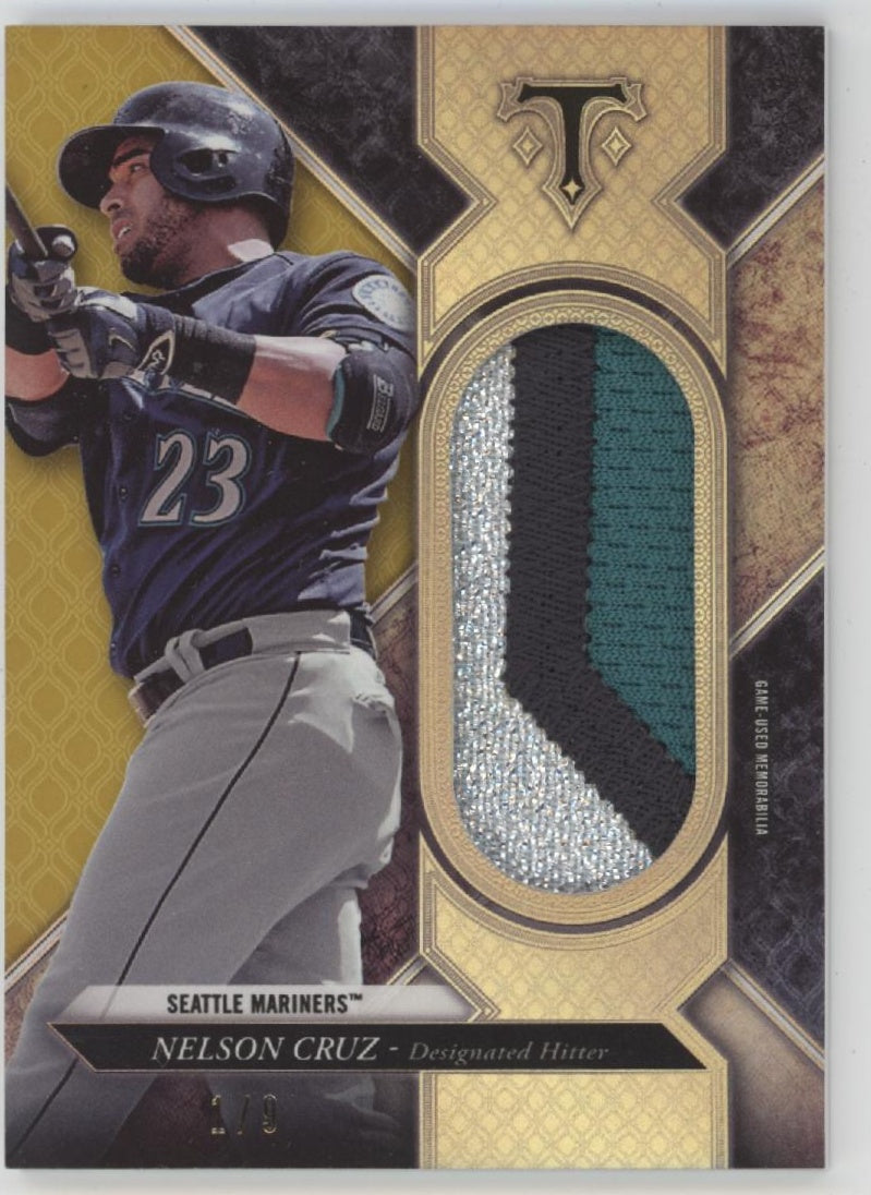 Nelson Cruz 2017 Topps Triple Threads Swatch 1/9 #SJR-NC
