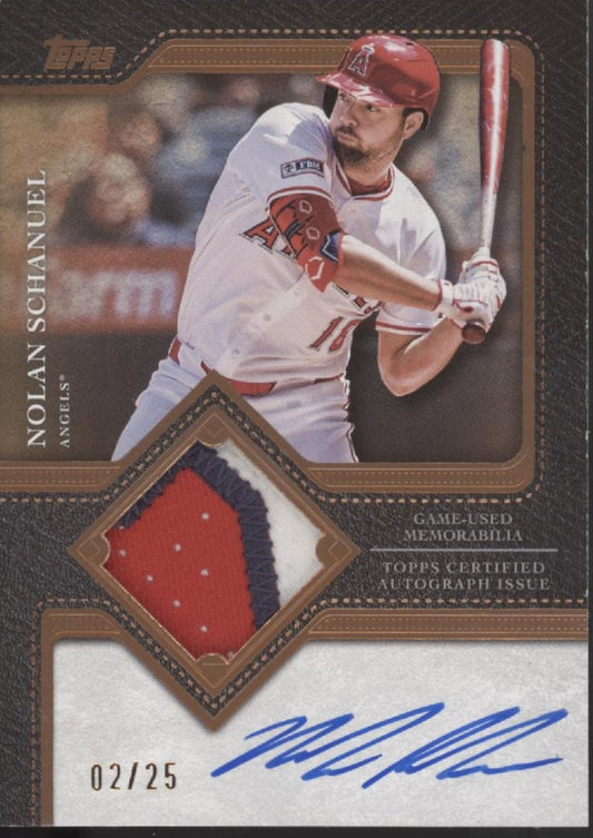 Nolan Schanuel  2025 Topps Flagship Swatch Auto #TFAP2-NS