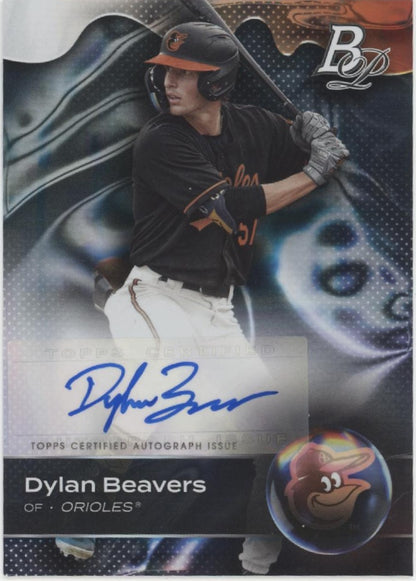 Dylan Beavers 2023 Bowman Platinum Auto #TOP-82