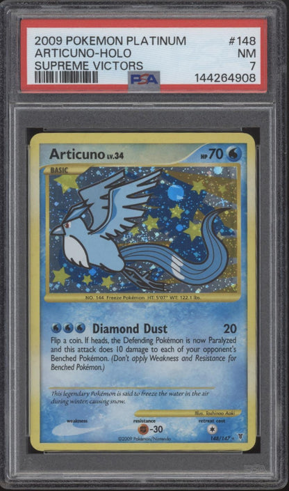 Articuno Pokemon Supreme Victors Holo #148 PSA 7