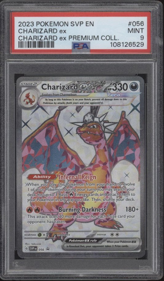 Charizard ex Pokemon Charizard ex Premium Collection #056 PSA 9