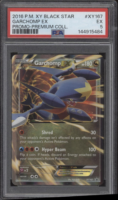 Garchomp ex Pokemon XY Premium Collection Black Star Promo #XY167 PSA 5