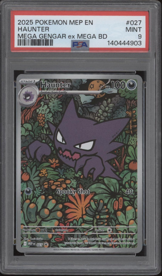 Haunter Pokemon Mega Evolution Mega Gengar ex #027 PSA 9