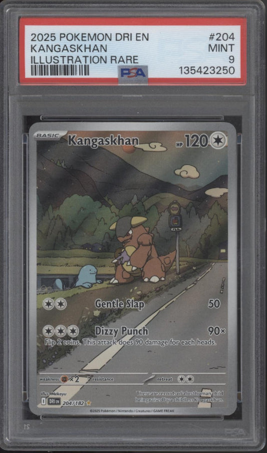 Kangaskhan Pokemon Destined Rivals Illustration Rare #204 PSA 9