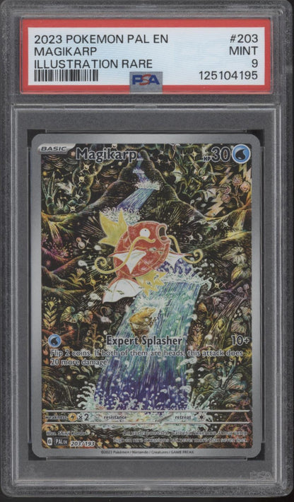 Magikarp Pokemon Paldean Fates Illustration Rare #203 PSA 9 #3