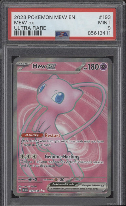 Mew ex Pokemon 151 Ultra Rare #193 PSA 9