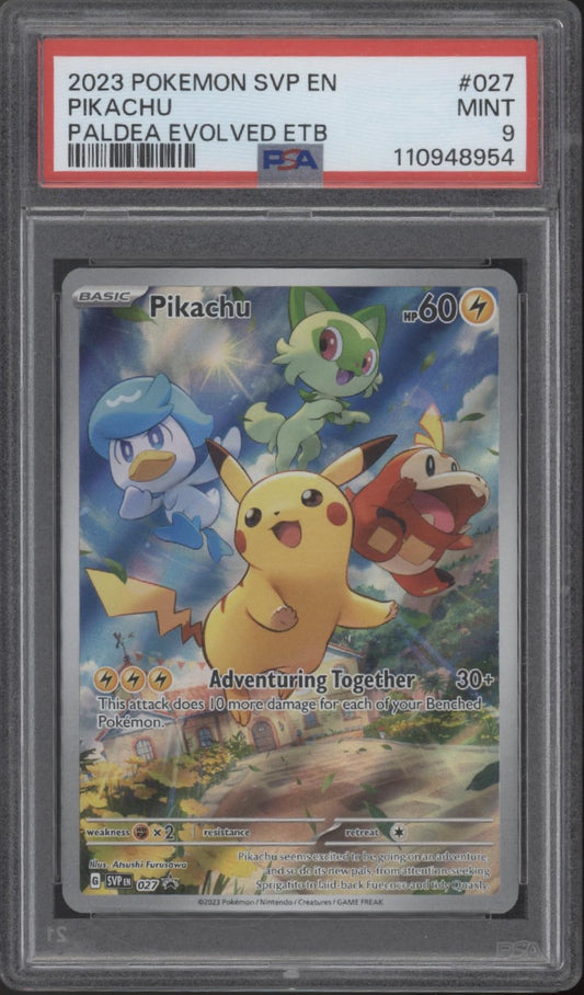 Pikachu Pokemon Padea Evolved Eliter Trainer Box #027 PSA 9 #1