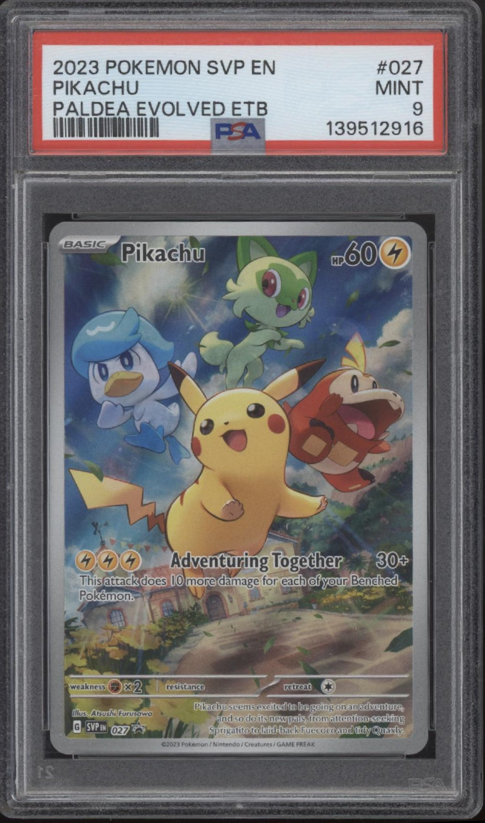 Pikachu Pokemon Padea Evolved Eliter Trainer Box #027 PSA 9 #2