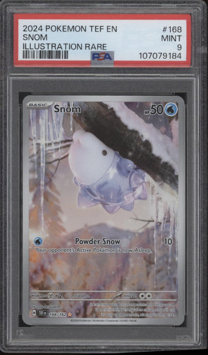 Snom Pokemon Temporal Forces Illustration Rare #168 PSA 9