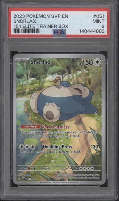 Snorlax Pokemon 151 Elite Trainer Box #051 PSA 9 #2