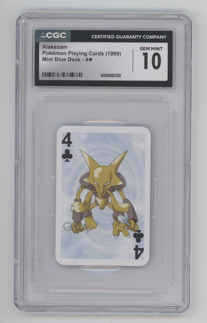 Alakazam Pokemon Playing Cards Mini Blue Deck CGC 10