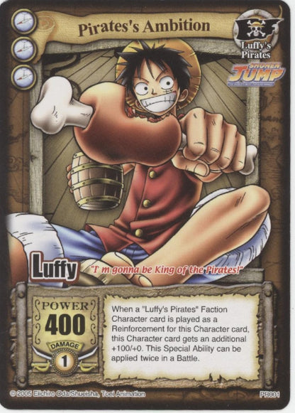 Pirate's Ambition Luffy One Piece CCG Shonen Jump Promo Card PO001