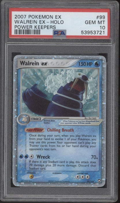 Walrein ex Pokemon Power Keepers Holo #99 PSA 10