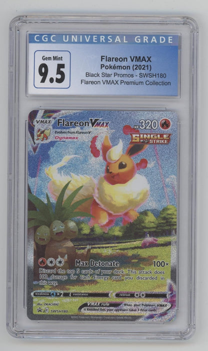 Flareon VMAX Pokemon Black Star Promo Premium Collection CGC 9.5