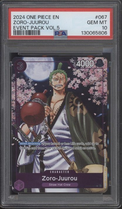 Zoro Juurou One Piece Event Pack Vol 5 #067 PSA 10