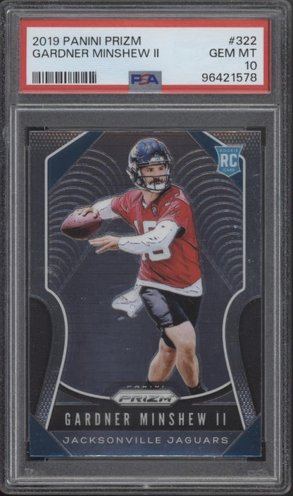 Gardner Minshew II 2019 Panini Prizm RC #322 PSA 10 #1