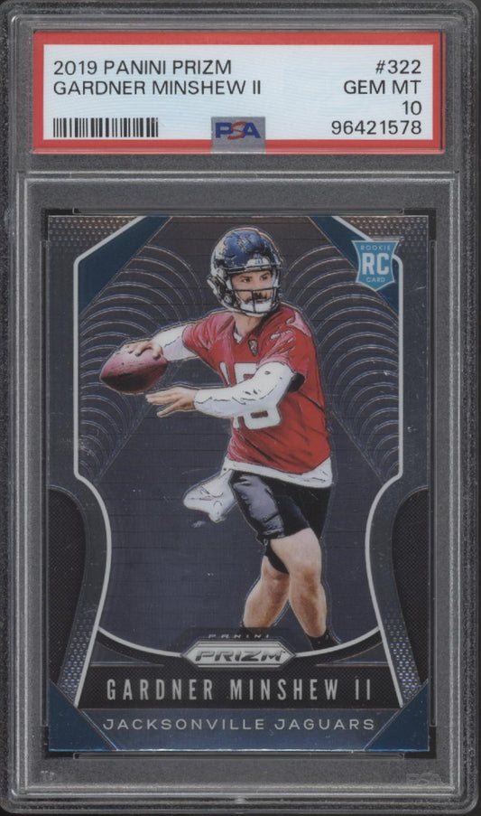 Gardner Minshew II 2019 Panini Prizm RC #322 PSA 10 #1