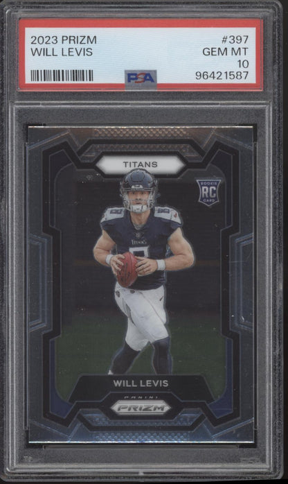 Will Levis 2023 Panini Prizm RC #397 PSA 10