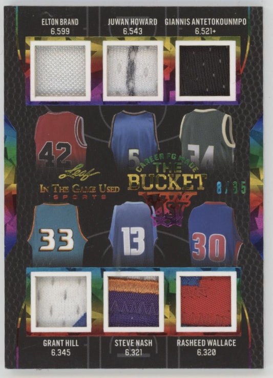 The Bucket List 2024 Leaf In the Game Used Swatches 8/35 #TBL-3