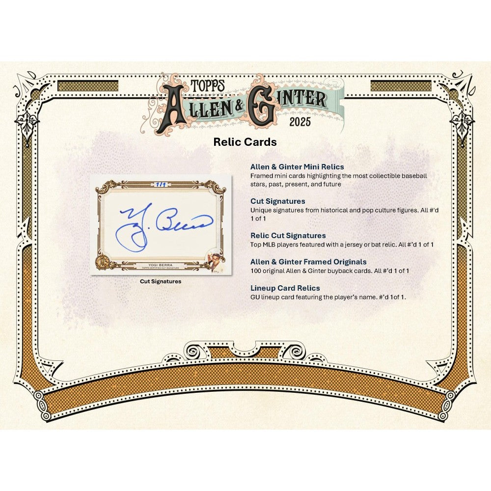 2025 Topps Allen & Ginter Baseball Fat Pack