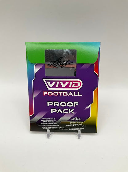 2025 Leaf Vivid Football Proof Pack