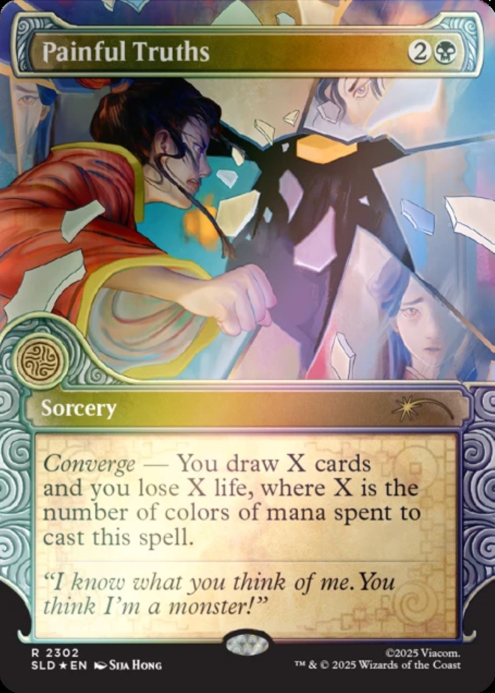 Magic the Gathering Avatar the Last Air Bender Secret Lair - One With The Elements [Rainbow Foil]