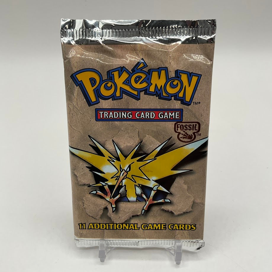 Pokemon Fossil Unlimited Zapdos Booster Pack 20.47G、Collector Store LLC Gaming、kayou