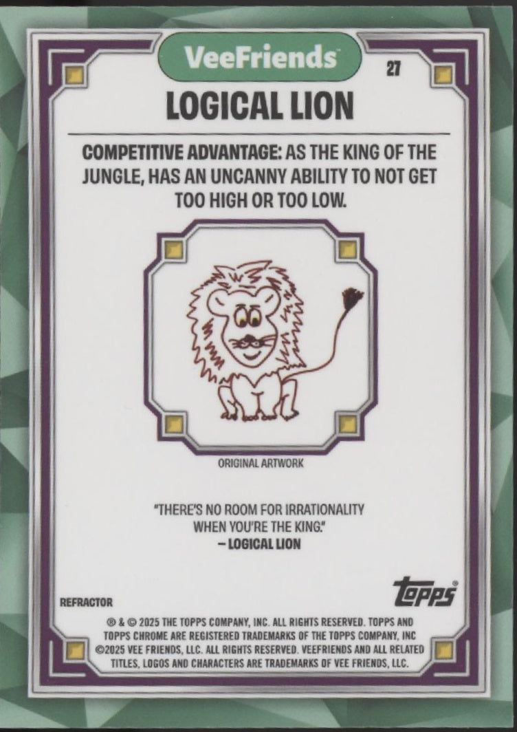 Logical Lion 2025 Topps Chrome VeeFriends #27