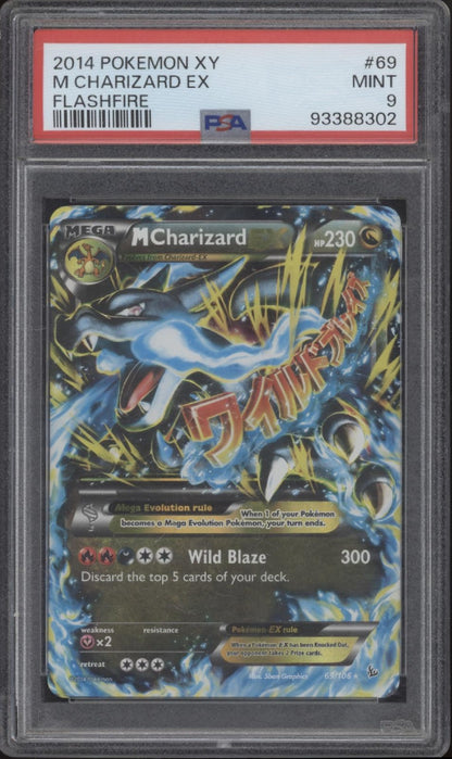 M Charizard ex Pokemon Flashfire #69 PSA 9