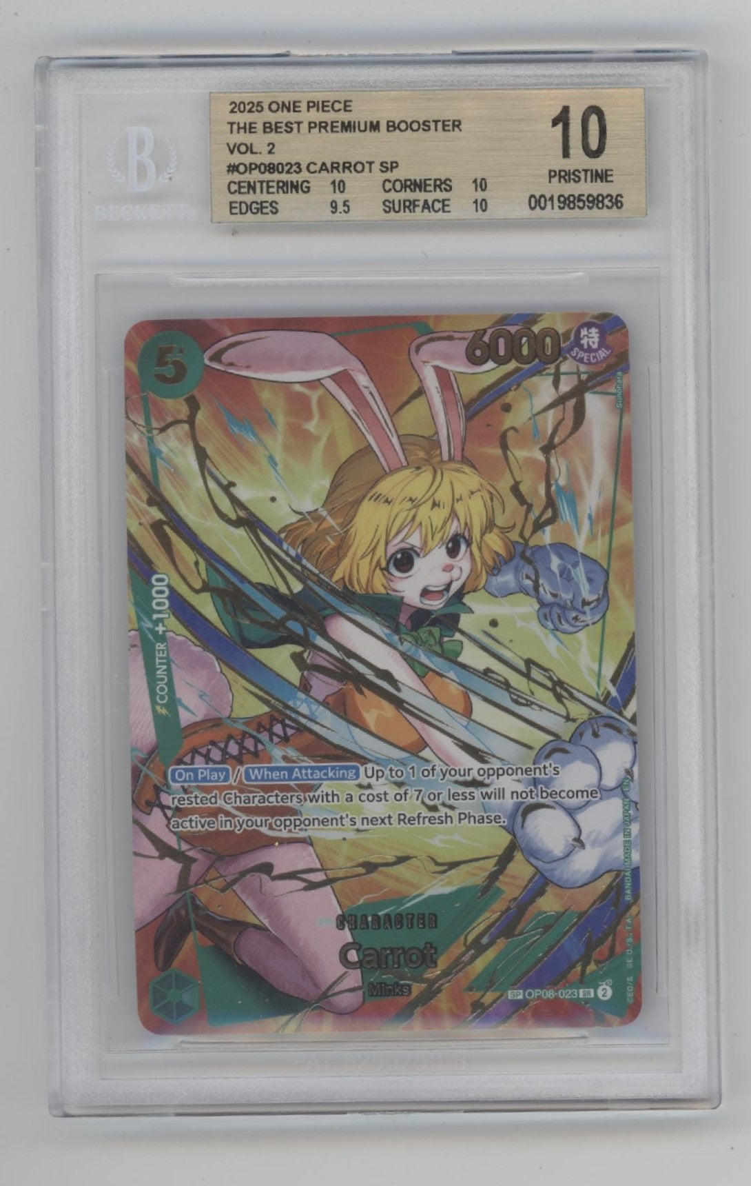 OP08-023 Carrot : Special Rare (SP) English One Piece TCG Card : PRB02: One Piece Card The Best: Premium Booster Vol. 2