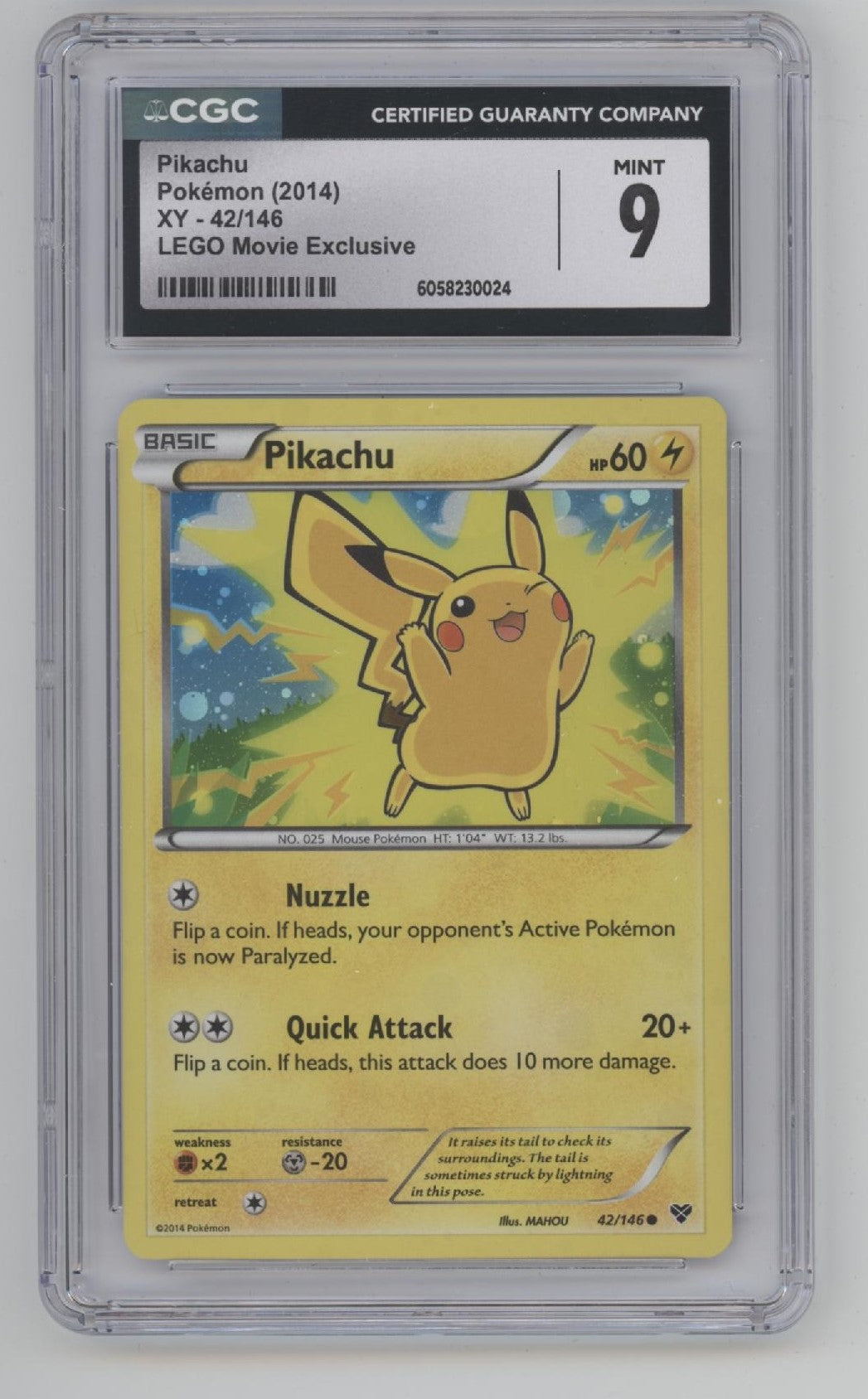 Pikachu Pokemon LEGO Movie Exclusive Promo #42 CGC 9 #1