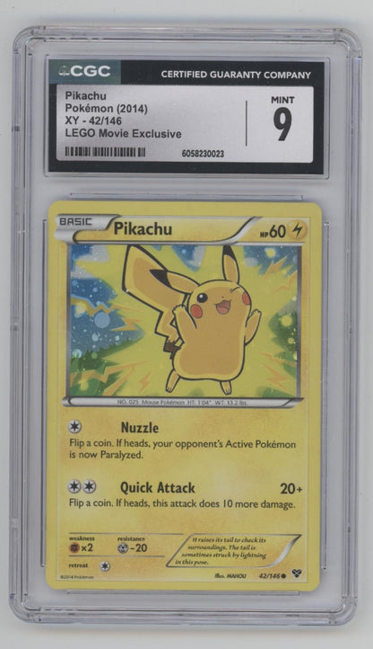 Pikachu Pokemon LEGO Movie Exclusive Promo #42 CGC 9 #2