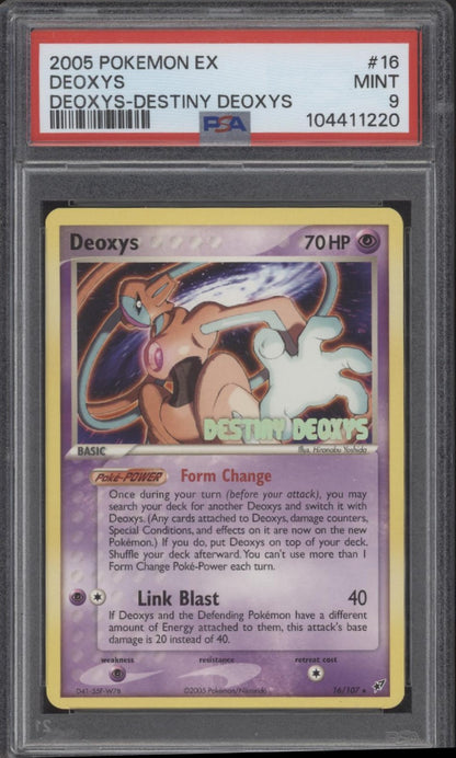 Deoxys Pokemon Destiny Deoxys #16 PSA 9