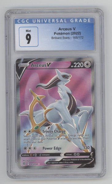 Arceus V Pokemon Brilliant Stars #165 CGC 9