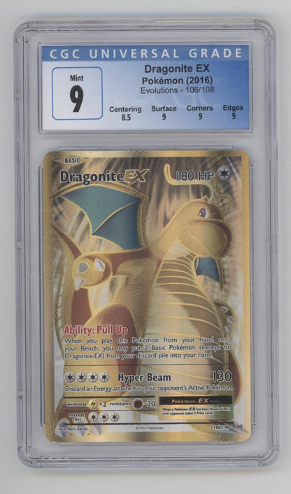Dragonite ex Pokemon Evolutions #106 CGC 9