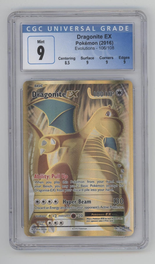 Dragonite ex Pokemon Evolutions #106 CGC 9