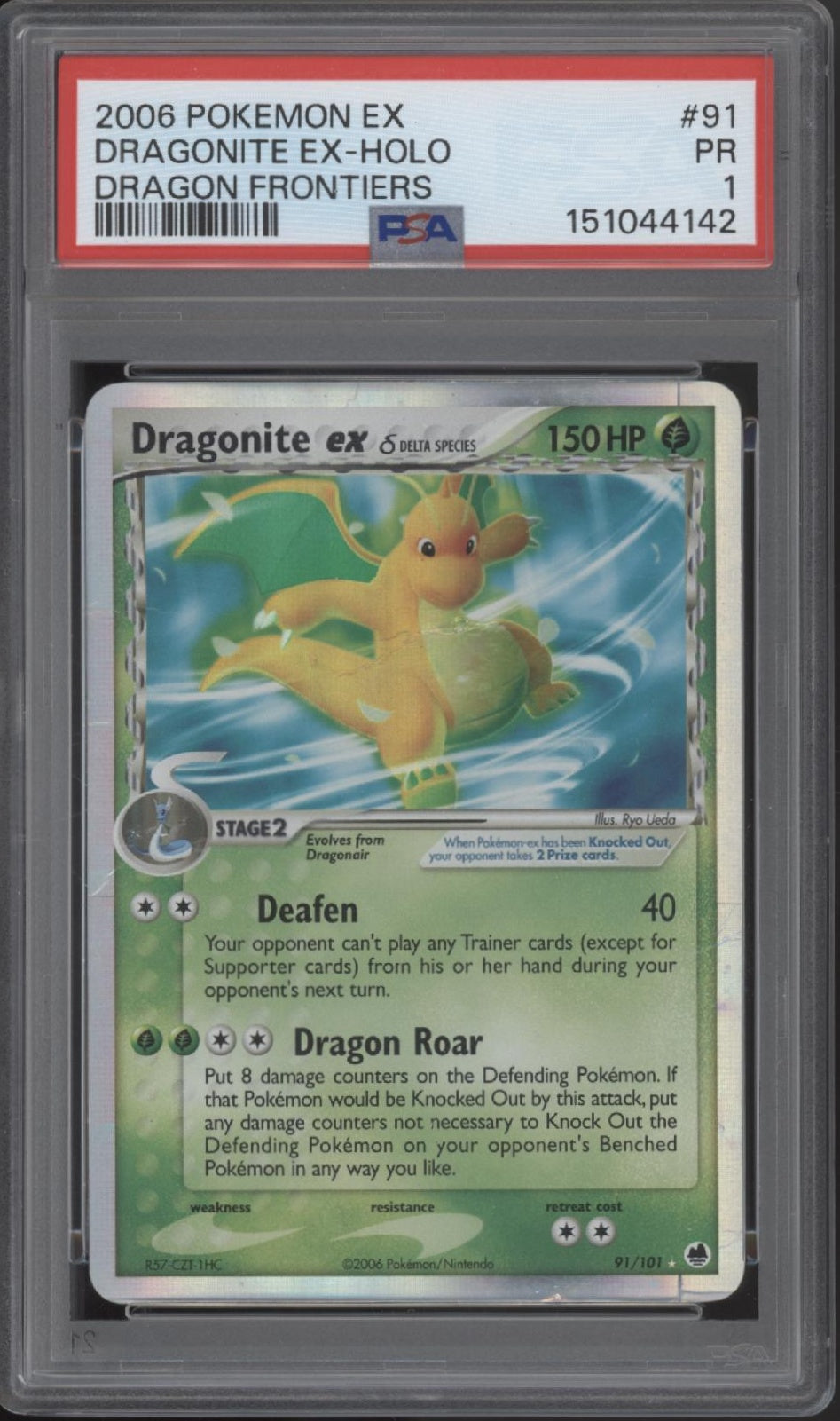 Dragonite ex Pokemon Dragon Frontiers Holo #91 PSA 1、Collector Store LLC Gaming、kayou