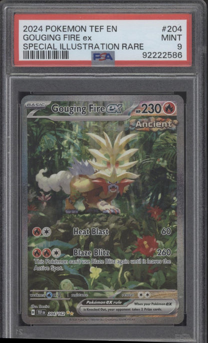 Gouging Fire ex Pokemon Temporal Forces Special Illustration Rare #204 PSA 9 #2