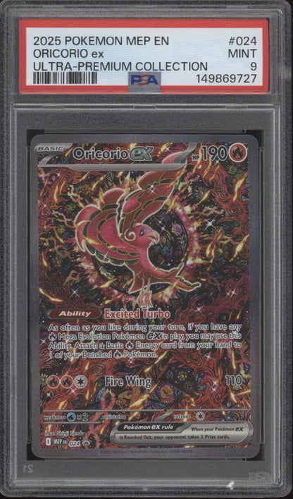 Oricorio ex Pokemon Mega Evolution Ultra Premium Collection Promo #024 PSA 9