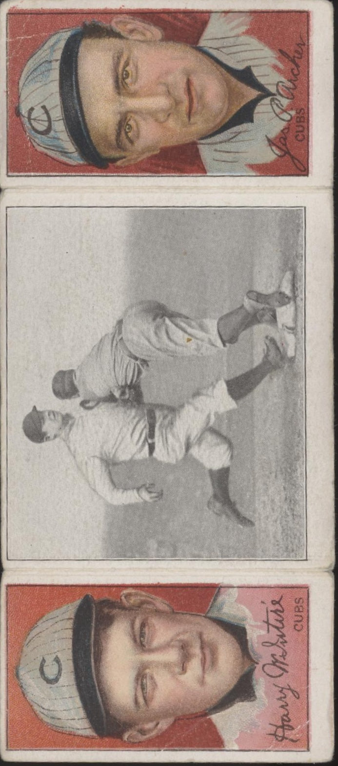 James Archer Harry McIntire 1912 Hassan Triple Fold Chance Beats Out a Hit PR