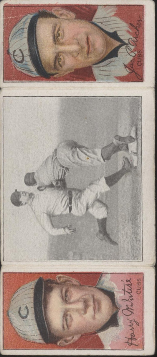 James Archer Harry McIntire 1912 Hassan Triple Fold Chance Beats Out a Hit PR