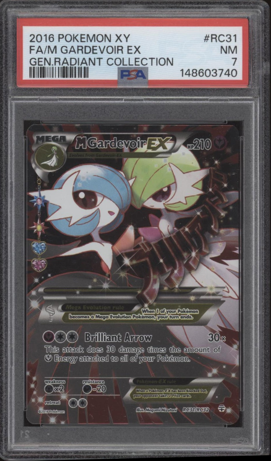 M Gardevoir ex Pokemon Generations Radiant Collection Full Art #RC31 PSA 7 #1