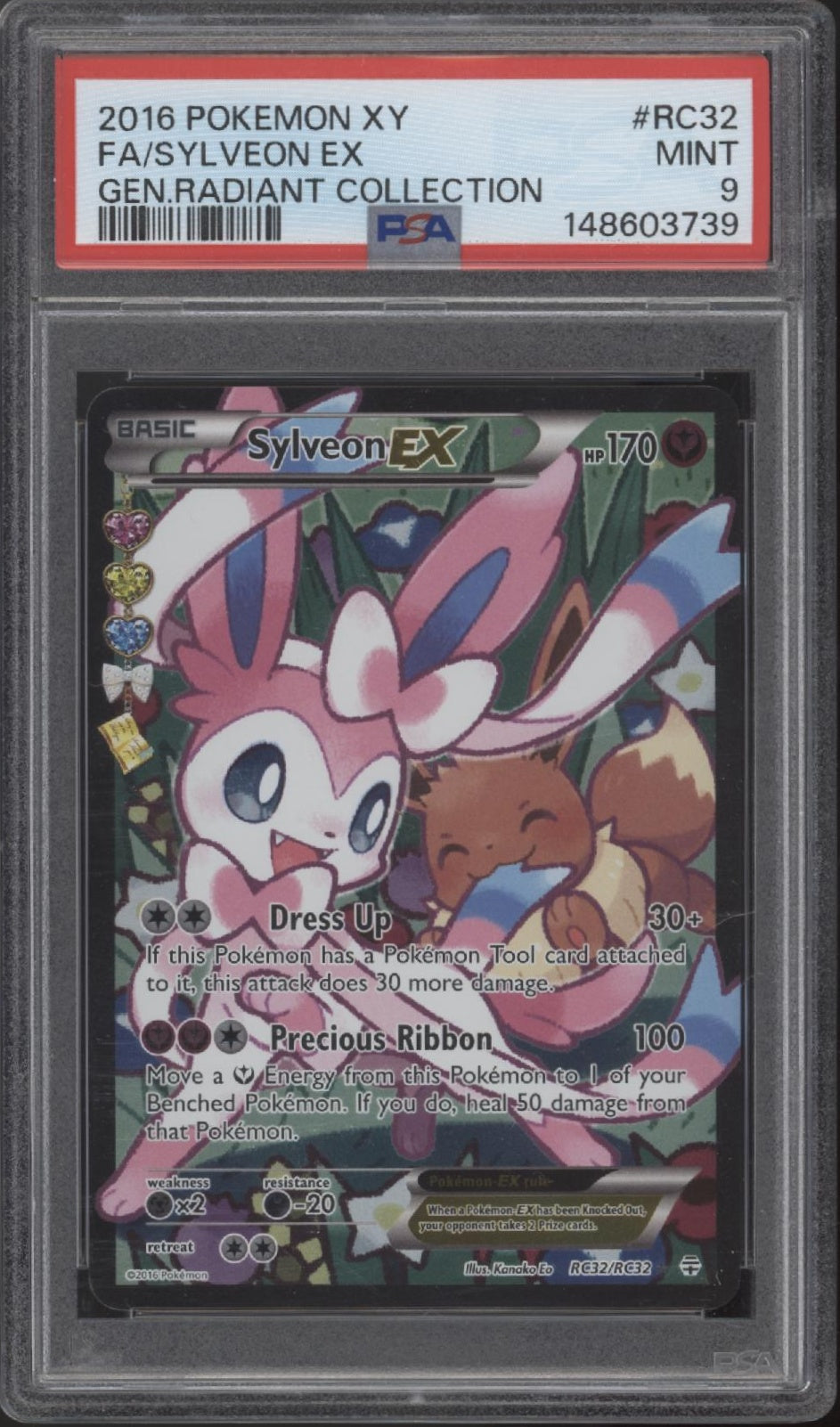 Sylveon ex Pokemon Generations Radiant Collection Full Art #RC32 PSA 9、Collector Store LLC Gaming、kayou
