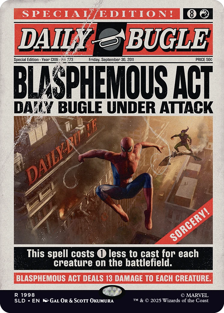 Magic the Gathering: Secret Lair x Marvel - Spider-Man: Daily Bugle Breaking News