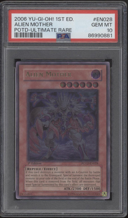 Alien Warrior Yu-Gi-Oh! POTD Ultimate Rare 1st Edition #EN028 PSA 10