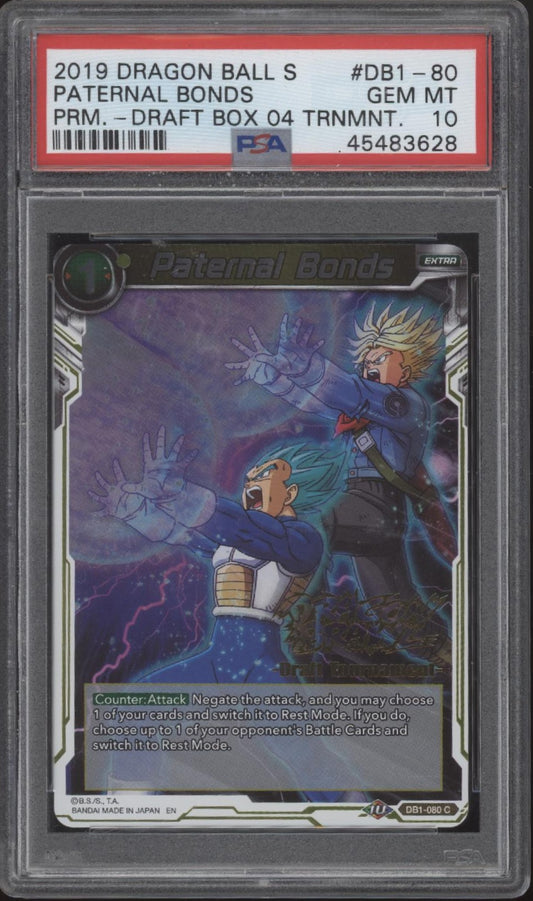 Paternal Bonds Dragon Ball Super Premium Dragon Box 04 Tournament Promo PSA 10