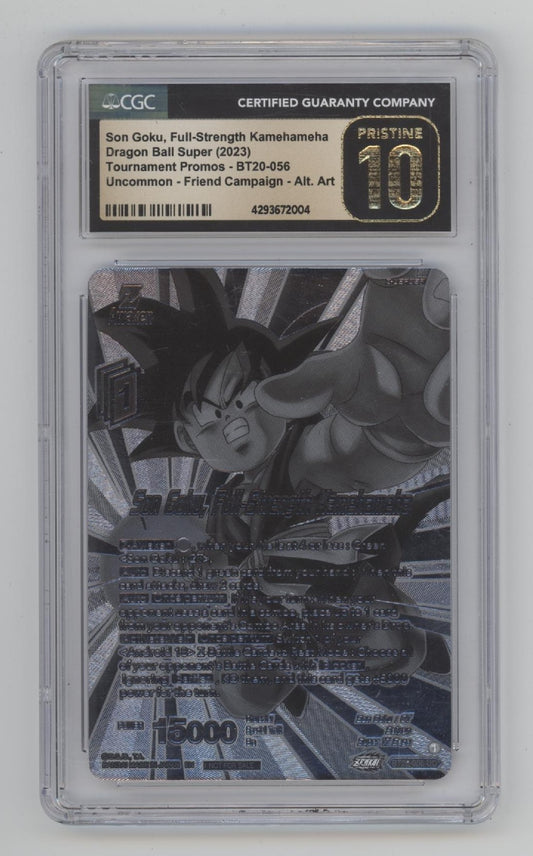 Son Goku Full Strength Kamehameha DBS Tournament Promo CGC 10 Pristine