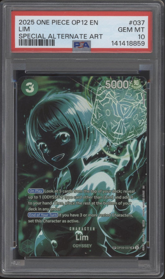 Lim One Piece Card Game OP12 Special Alternate Art #037 PSA 10 #1